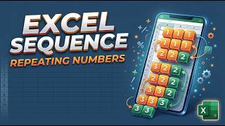 Excel Sequence Repeating Numbers | How to Repeat a Sequence of Numbers in Excel |