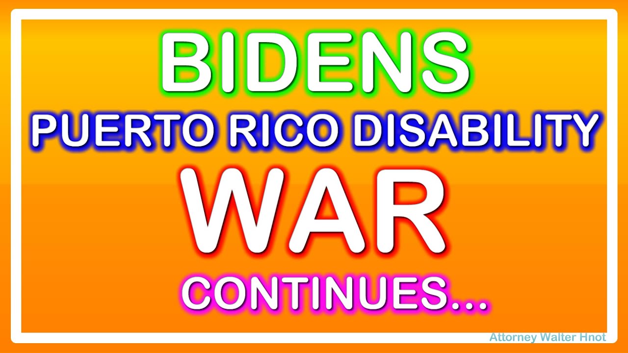 PRESIDENT BIDEN IS FIGHTING TO RESTRICT PUERTO RICANS FROM RECEIVING SSI BENEFITS AT SUPREME COURT