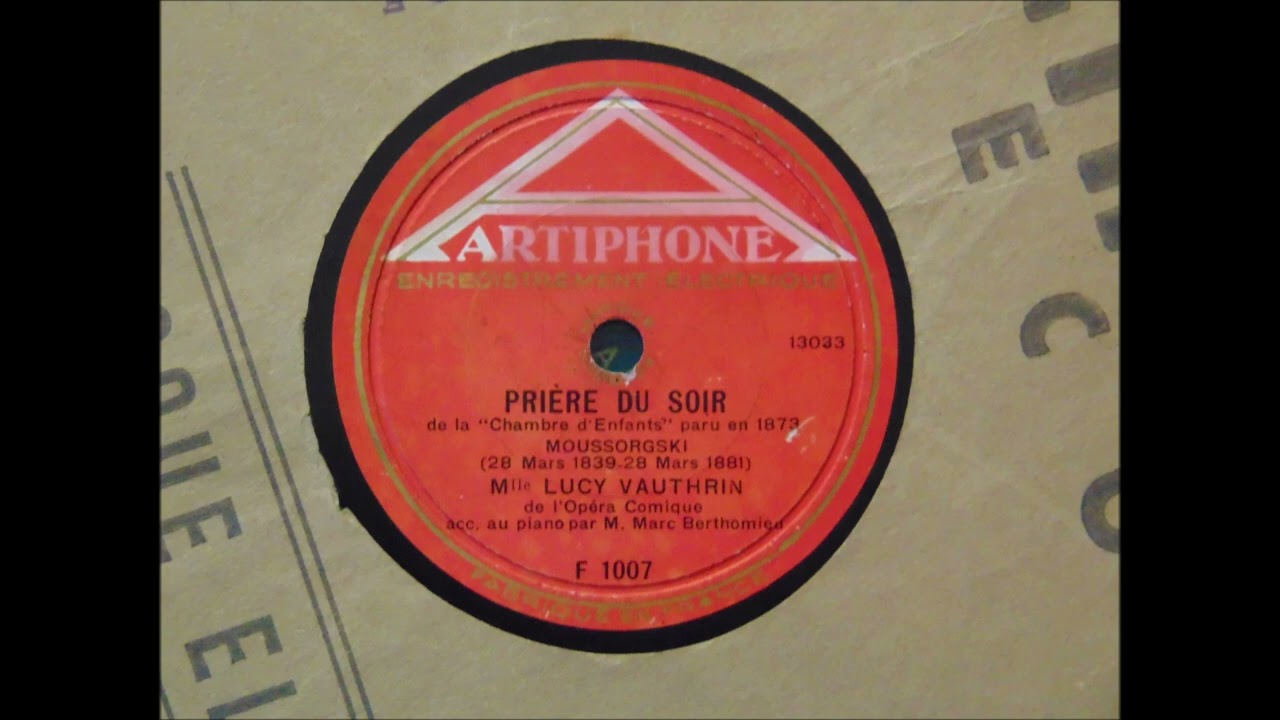 LA CHAMBRE D'ENFANTS (Moussorgsky) Prière du soir par Lucy Vauthrin de l'Opéra-Comique