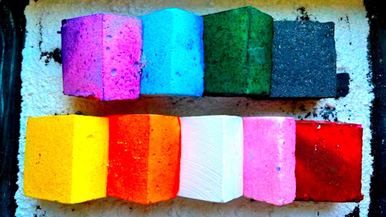 Plain Gym Chalk Blocks💜💛@meltwithasmr #subscribe #edit - YouTube