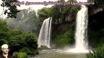 ما تيسر من سورة الحج (صدى قليل) بصوت الشيخ/ محمد صديق  المنشاوي