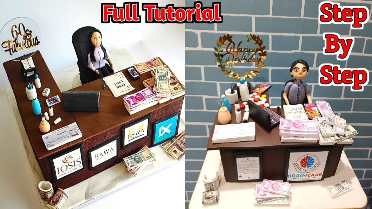 Office Table Theme Birthday Cake Office Desk Cake Office Theme Cake
