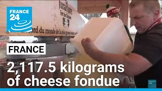 France sets new Guinness world record of cheese fondue -- of 2,117.5 kilograms • FRANCE 24 English Profile