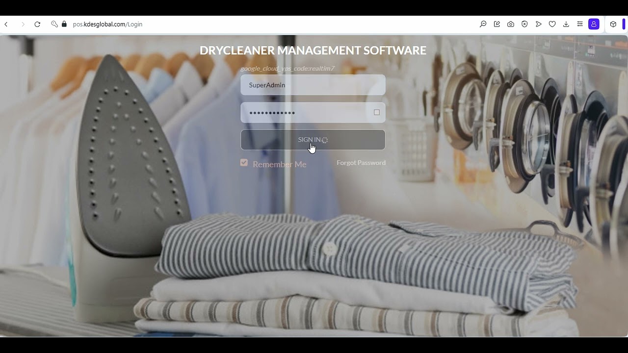 Overview Video For Dry Cleaner Management Software
