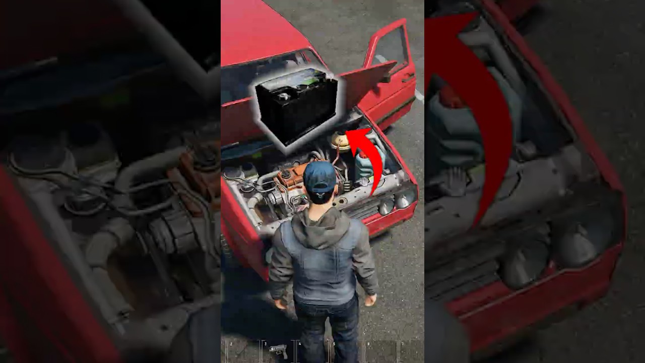 Truco para encender vehículo con la batería descargada en SCUM