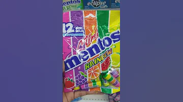 Mini MENTOS RAINBOW FRUITY FLAVOURS Asmr Shorts Candy Sweet Mentos 