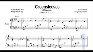 Greensleeves Partitura de Piano Mangasverdes Sheet Music for Pianists What Wild is This?