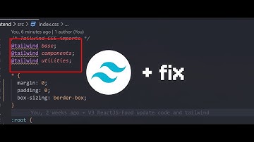 Unknown at rule @tailwind - fix