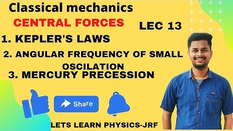 13|CLASSICAL MECHANICS|KEPLER