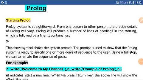 PROLOG | How to Start a Prolog in 4 mins