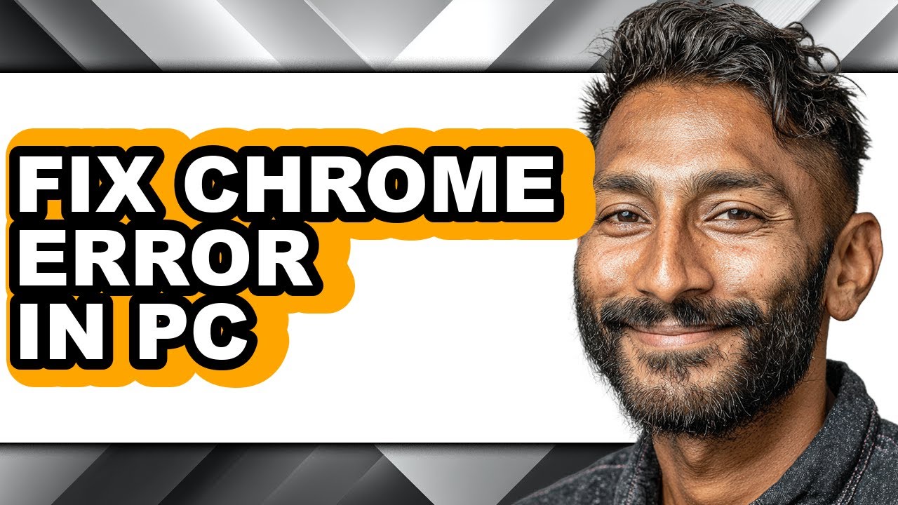 How to Fix Chrome Error in Pc - Step by Step - YouTube