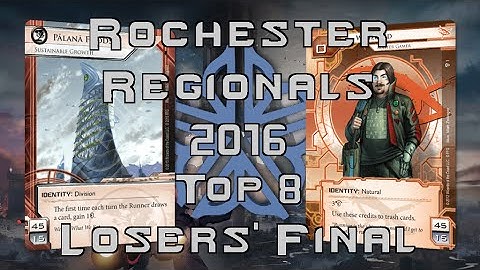 Netrunner Rochester Regionals 2016 - Top 8 Losers