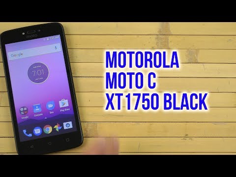 Распаковка Motorola Moto C XT1750 Black