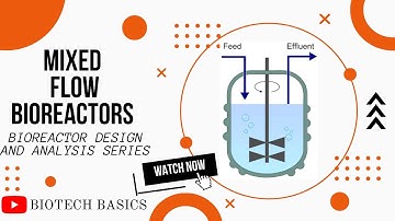 Mixed Flow Reactor (MFR) || Continuous Stirred Tank Reactor (CSTR) || Bioreactor Design Analysis