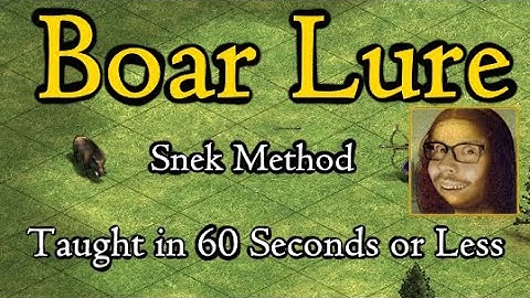 How to lure boar like TheViper shown in 60 seconds or less