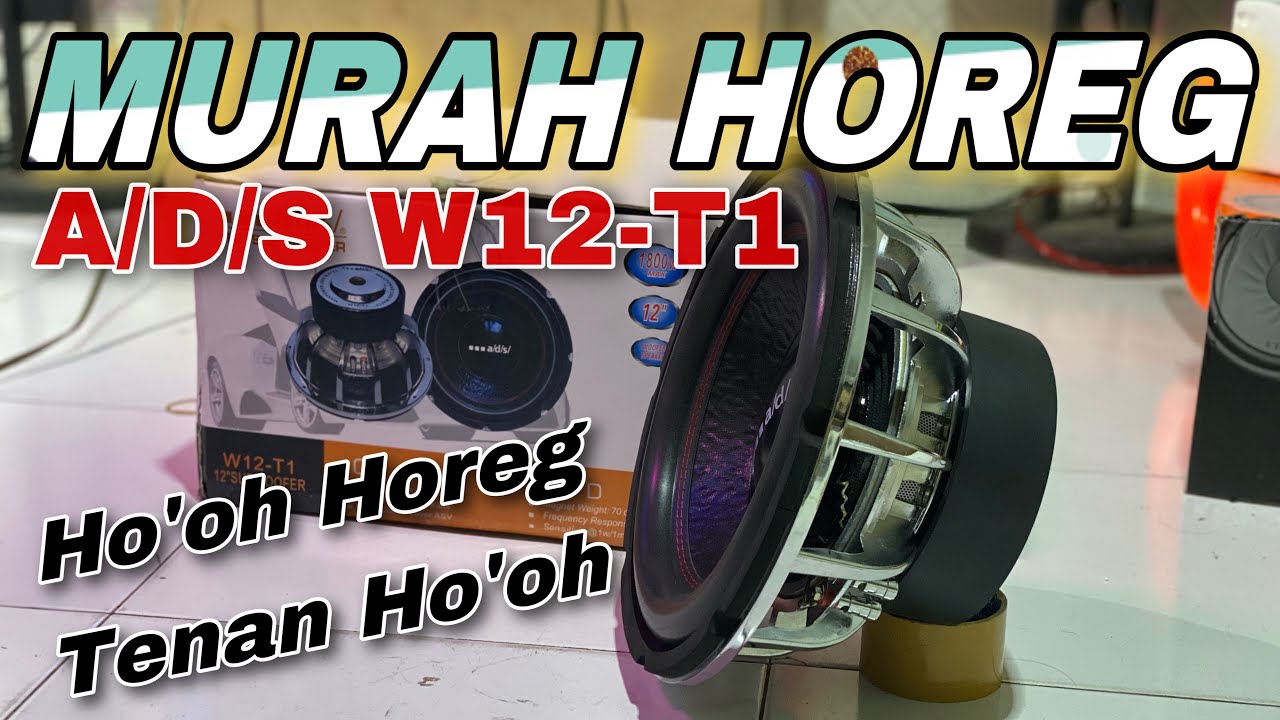 ADS W12-T1 bassnya oke// subwoofer MURAH spek HOREG