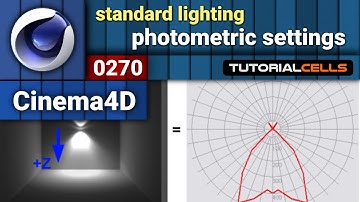 0270. light photometric settings in cinema 4d