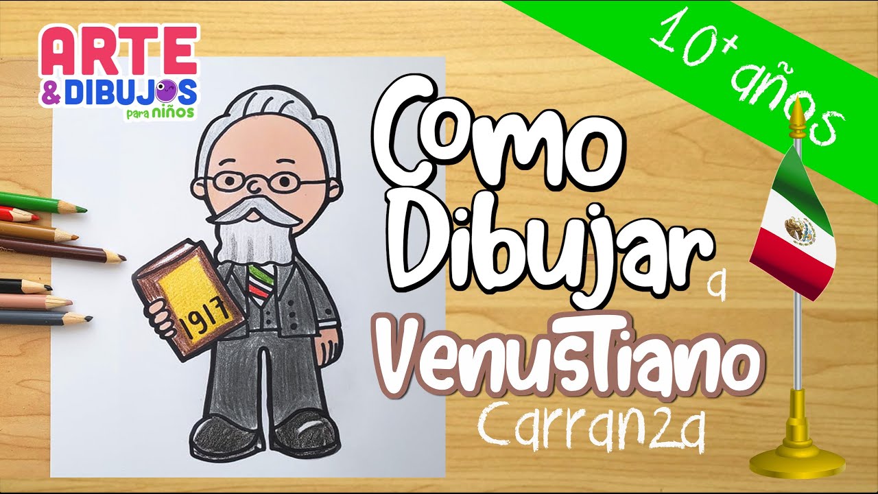 Como dibujar a VENUSTIANO CARRANZA - Revolución mexicana para niños -  thptnganamst.edu.vn