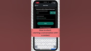 How-to shorts: starting a conversation with a contact in Weave Chat AAC