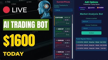 AI Trading Bot Banks $1,600 LIVE! Unstoppable Binary Options Strategy (Pocket Option 2025)