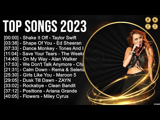 Top Songs 2023 🍂❤️ ZAYN, Tones And I, Bruno Mars, Ed Sheeran, Clean Bandit, Maroon 5, Shawn Mendes class=