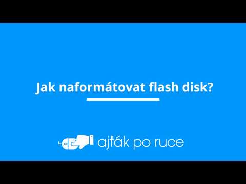 Video: Jak Naformátovat USB Flash Disk