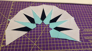 Strip Piecing “Mariner’s Compass” Method