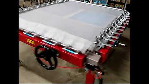 Double clamp Manual Stretching Machine for silk screen printing