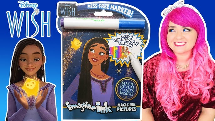 Disney Wish Coloring Book Set for Kids Ages 4-8 - Bundle with Disney Wish  Coloring Book, Wish Imagine Ink Book, Wish Play Pack, Stickers, More 