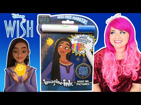 Coloring Disney Wish Imagine Ink Coloring Book | Magic Ink Activity Book Coloring Pages