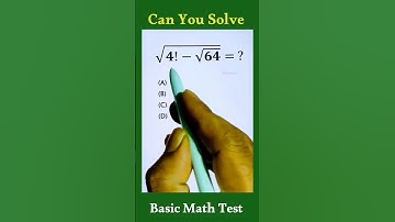 Can you solve this basic square root with factorial math expression #shorts #maths #factorial