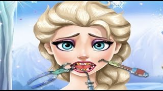 Juegos de Elsa de Frozen en el dentista screenshot 1