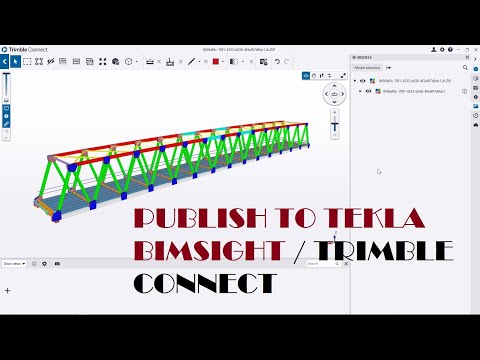 Tekla Structures-PUBLISH TO TEKLA BIMSIGHT / TRIMBLE CONNECT || COBA COBA