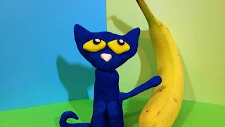 Pete the Cat & the Bad Banana (Play-Doh) - read aloud by Miles, Maddy & Mark