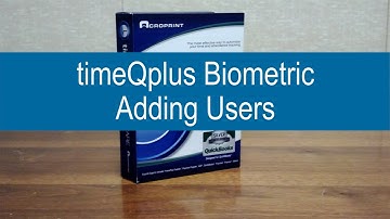 timeQplus Biometric: How to add an employee