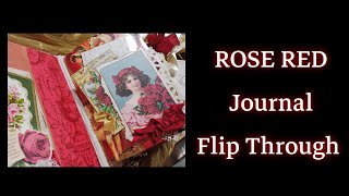 Rose Red Journal Flip Through