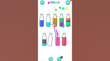 water sort puzzle game level 16 sloved #shorts