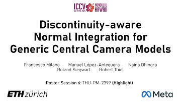 [ICCV 2025] Discontinuity-aware Normal Integration for Generic Central Camera Models