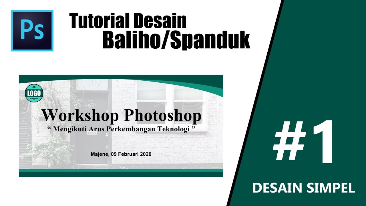 Membuat Baliho Spanduk  di  Photoshop  Desain  1 YouTube