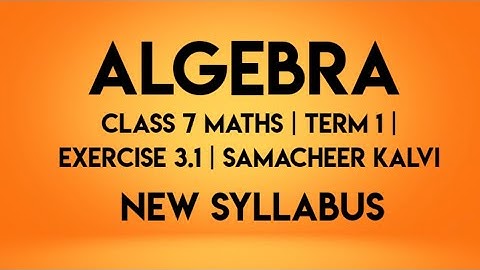 7th maths term 1 chapter 3 exercise 3.1 full answers.TN new syllabus TN Samacheer portions