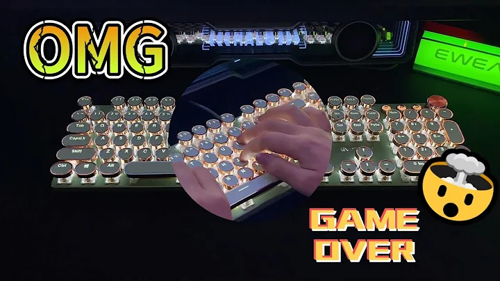 EWEADN V20 Typewriter Style Mechanical Gaming Keyboard