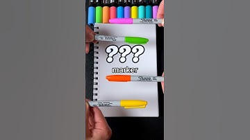 Drawing, But With ONE Random Marker…Pt.6 (#shorts)