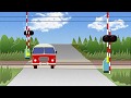 ポーランドの踏切　Polish version, Level Crossings of the World｜踏切アニメ動画 Przejazd kolejowy