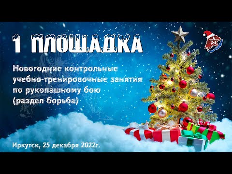 Видео: Новогодние контрольные занятия по борьбе. Прямая трансляция. Площадка 1