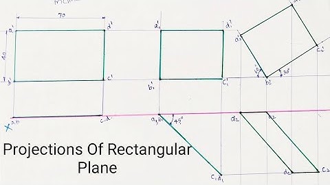 Projections Of Rectangular Plane//Engg. Drawing //Engg. Graphics