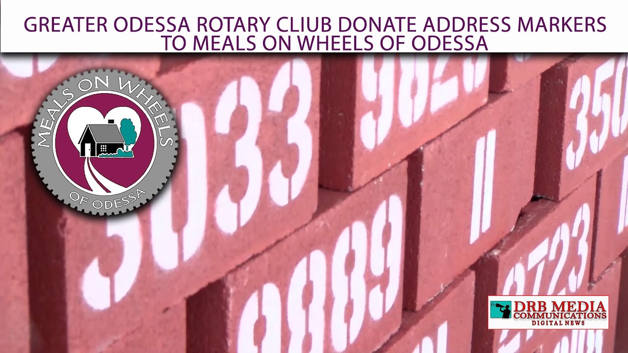 The Greater Odessa Rotary Club Donates Address Markers to Meals on