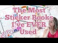 The Most Sticker Books I&#39;ve EVER Used || Custom Planner Spreads