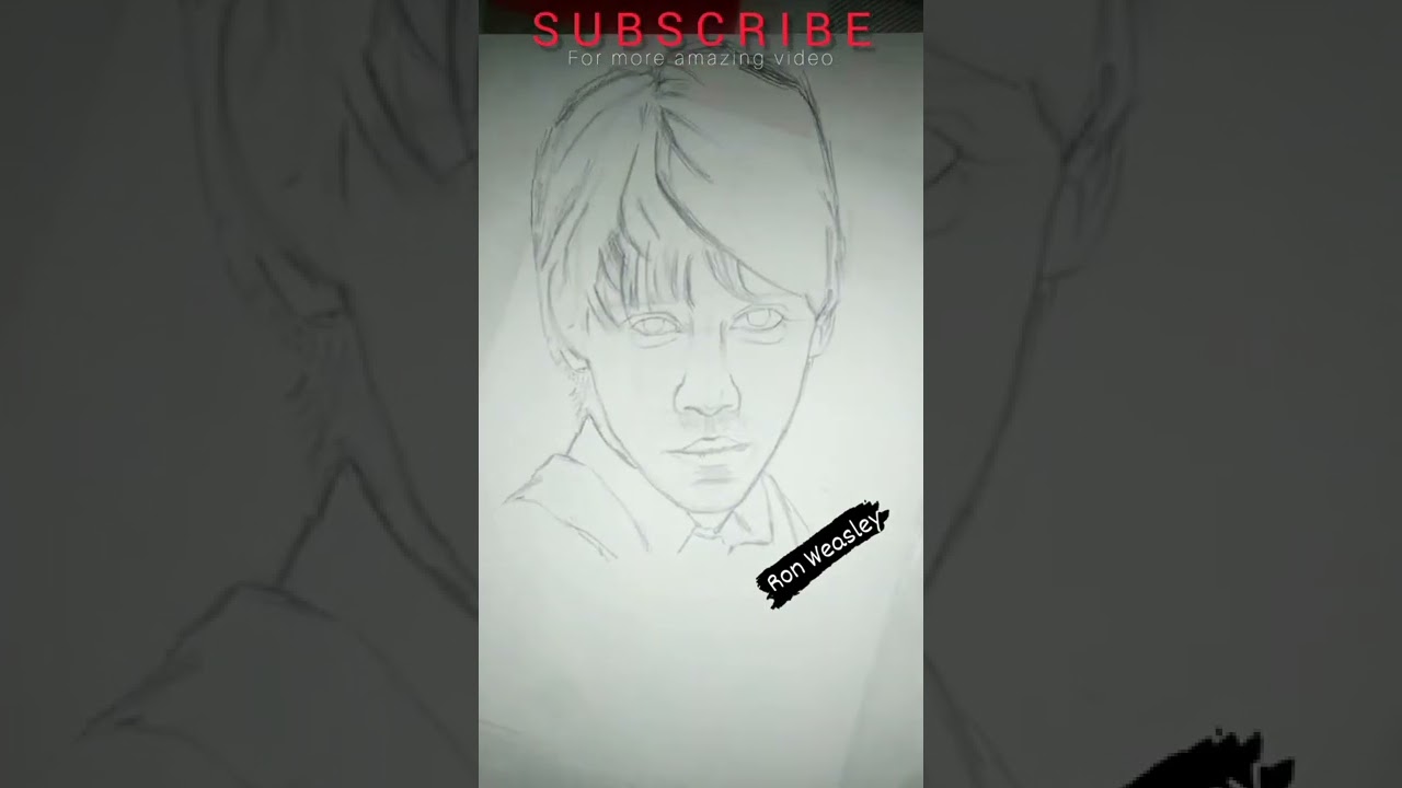 How to draw Ron Weasley | outline drawing 
