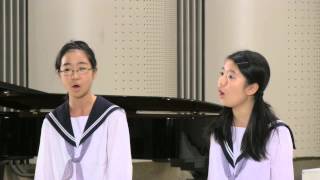 名古屋市立滝ノ水中学校　女声合唱のための「木下牧子アカペラ・コーラス・セレクション」から　おんがく　作詞：まど・みちお　作曲：木下牧子