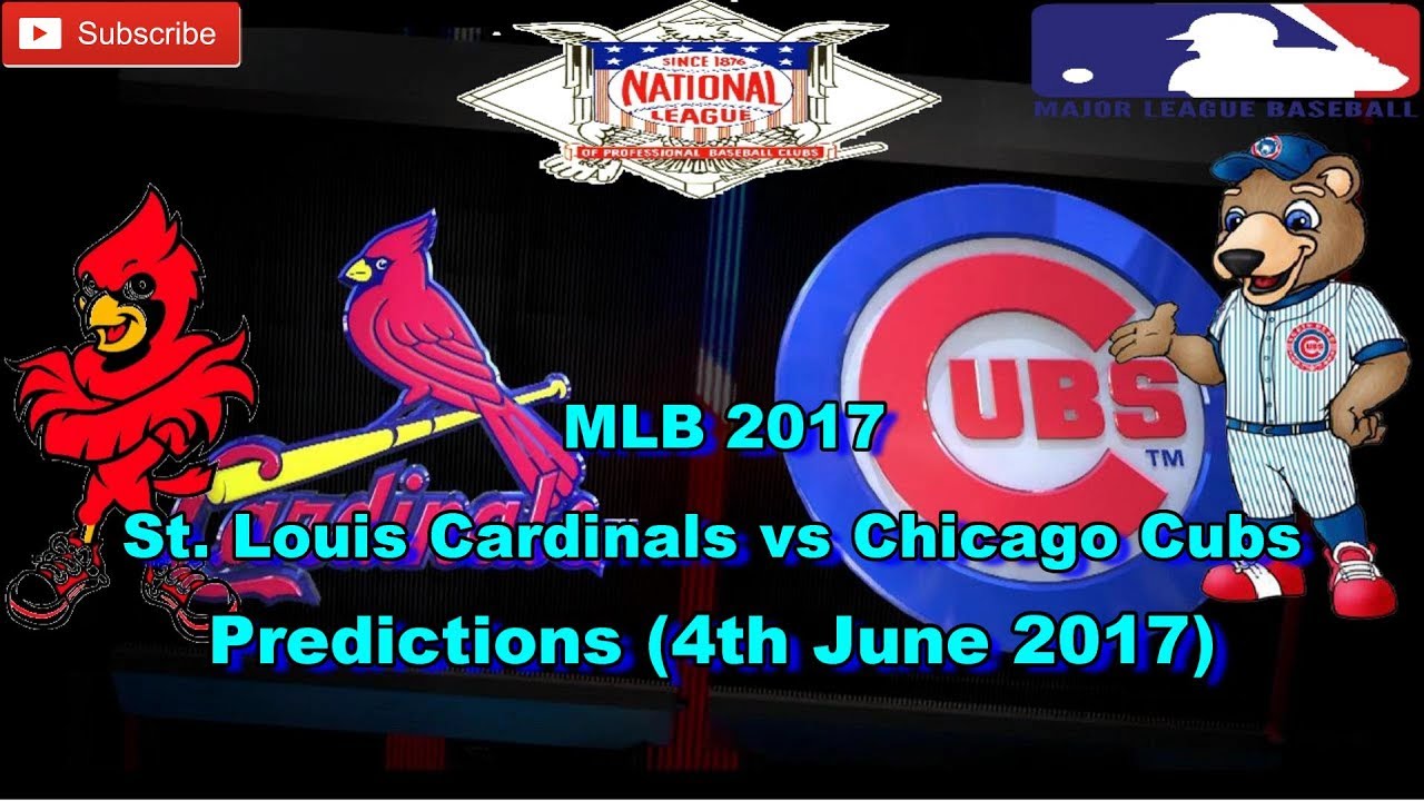 MLB The Show 17 St. Louis Cardinals vs Chicago Cubs Predictions #MLB (4th June 2017) - YouTube